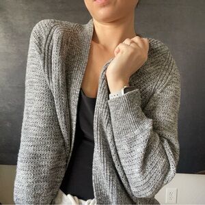 Gray Banana Republic Knit Cardigan